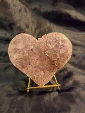 Amethyst Crystal Cluster Heart 9cmx8cm Calming- Healing- Reiki- Chakra
