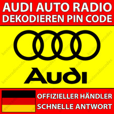  AUDI RADIO DEKODIEREN PIN CODE CHORUS CONCER...