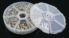 JUMP RING MIX 4-10mm in Handy Container Platinum color JumpRings Over 2,000 pcs