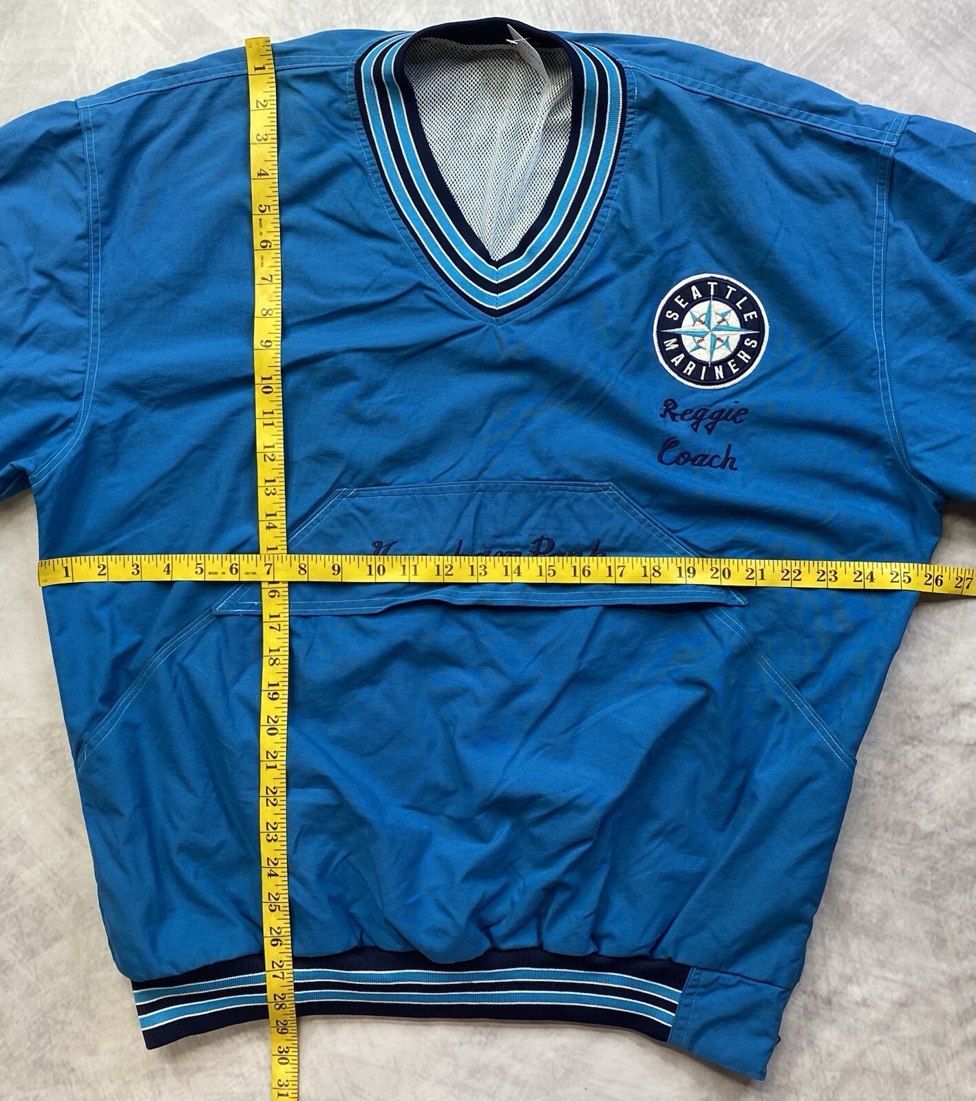Vintage Seattle Mariners Pullover Windbreaker  Em… - image 3