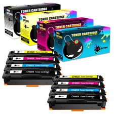 8 Toner Cartridge replace for HP CF400X-3X 201X Color LaserJet M252n M252dw