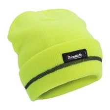 Hi Vis KNITTED Thinsulate HAT High Visibility Cycling Thermal Winter Dog Walking