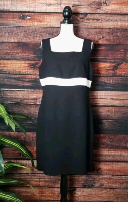 Casual Corner Annex Dress Size 14 Sleeveless Lined Sheath