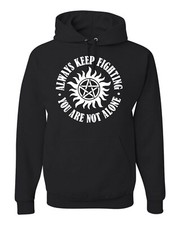 Supernatural Keep Fighting Winchester Unisex Hoodie Sweatshirt - New