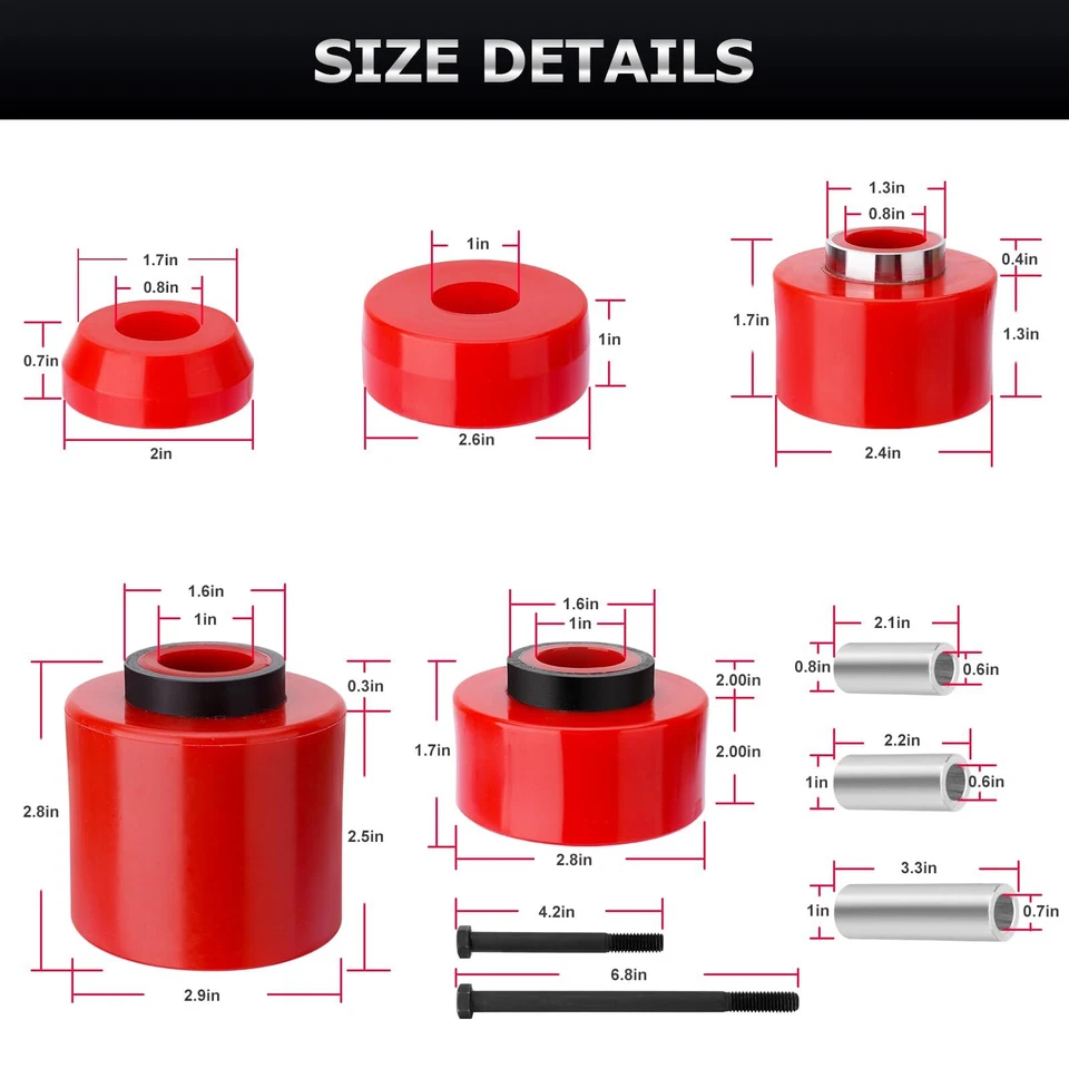 Комплект втулок крепления кузова кабины 4.4123R для Ford F150 F250 F350 1980-1998 2WD/4WD - Изображение 2 из 4