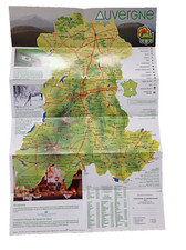 Mapa turystyczna AUVERGNE 1982 Francja przewodnik turystyczny