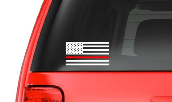 In God We Trust Sticker In God We Trust Thin Red Line Firefighter - Foto 7