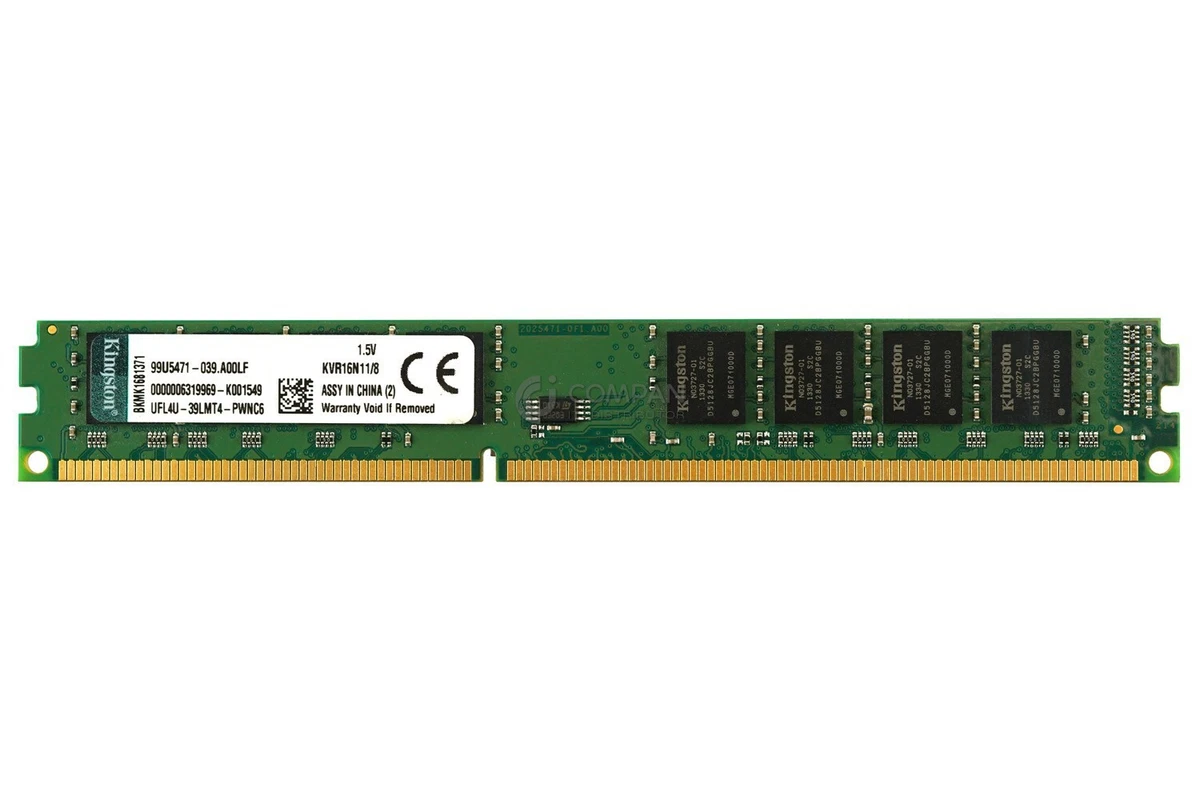 99U5471-039-A00LF KINGSTON MEMORY 8GB PC3-12800U DDR3 99U5471-039.A00LF, KVR16 | eBay