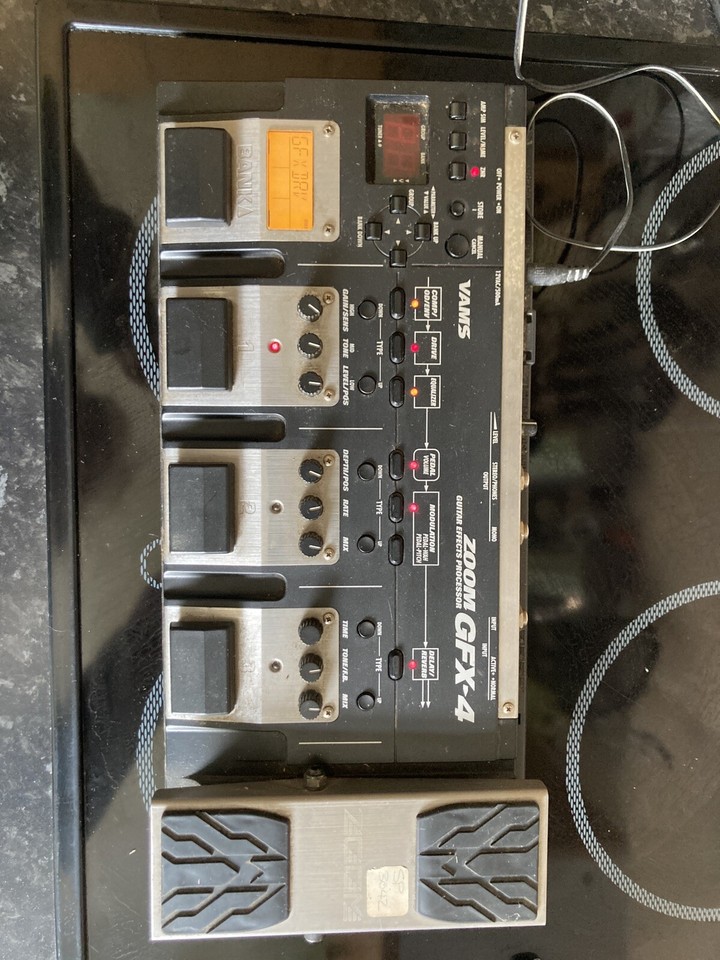 Zoom GFX4 Guitar MultiEffect Processor Pedalboard used eBay