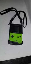 NEW  BLACK RUBBER CONSOLE SYSTEM PROTECTOR + STRAP FOR GAMEBOY COLOR ##