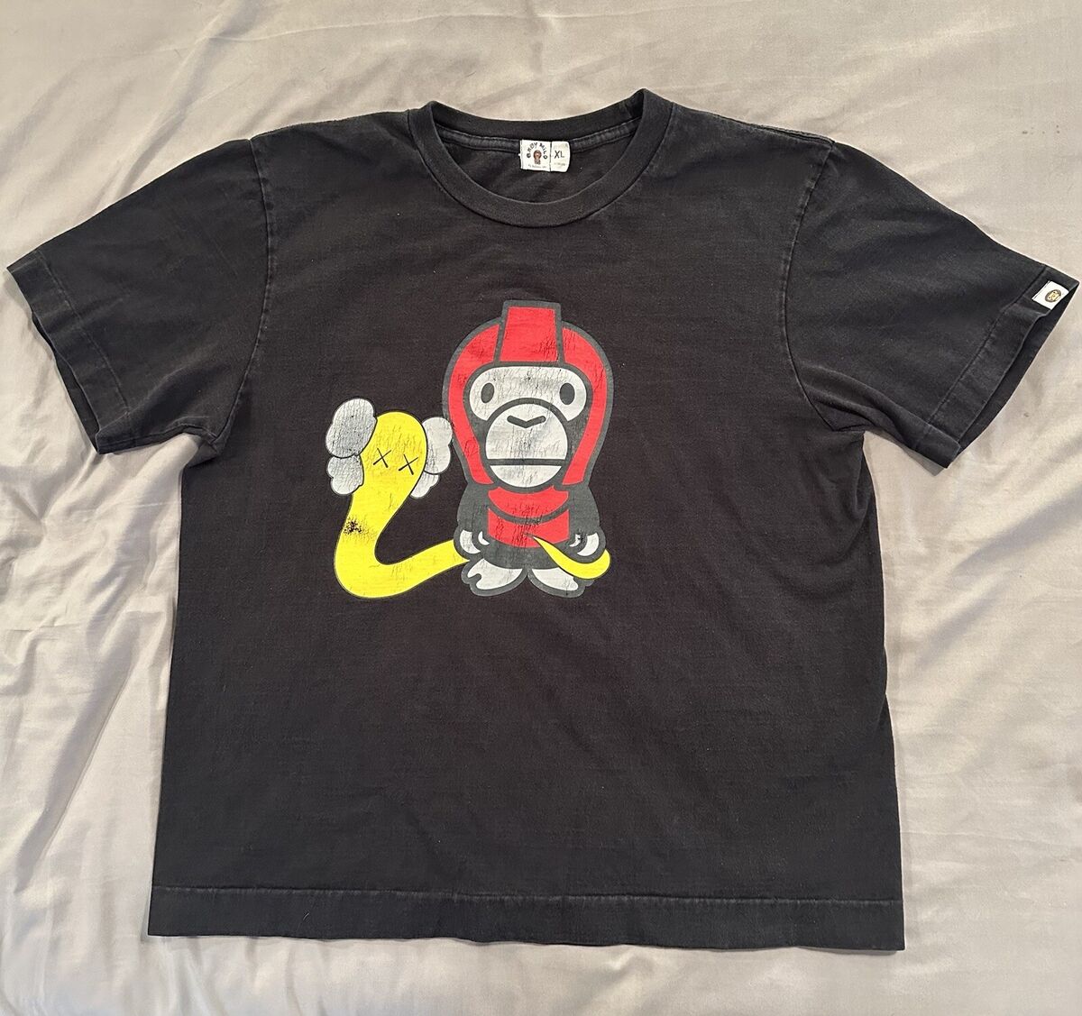 Vintage A Bathing Ape Bape Kaws Baby Milo Helmet Snake Black Vintage A Bathing Ape Bape Kaws Baby Milo Helmet Snake Black