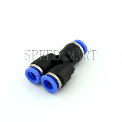 Y Type PY8 Pneumatic Air 3 Way Quick Fittings Connector 8mm Tube Hose
