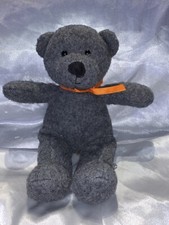 Vintage FAO Schwarz Fifth Avenue Plush Bear Stuffed Animal orange Bow X5