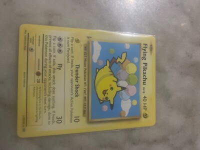Rare flying pikachu pokemon card