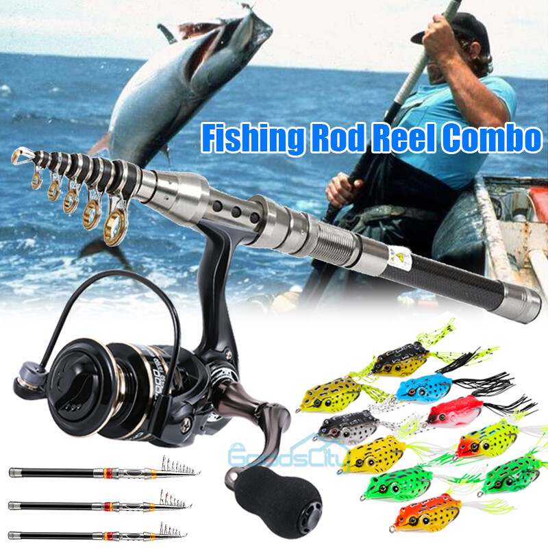 Carbon Fiber Telescopic Fishing Rod Pole Reel Combo Portable Carbon Fiber Telescopic Fishing Rod Pole Reel Combo Portable