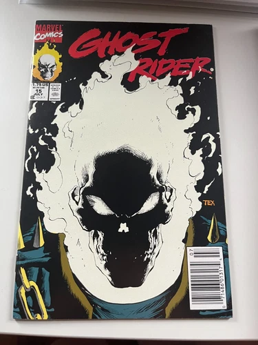Ghost Rider #15 1990 Glow in the Dark Cover Newsstand