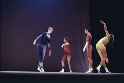 Merce Cunningham and company rehearsing 1969 Ballet Dance Art Old Photo 3
