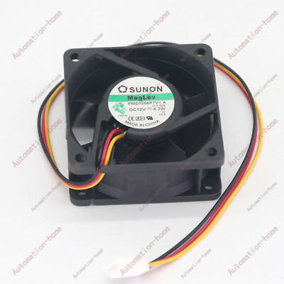 SUNON PMD1206PTV1-A 60x60x25mm 6025 New Fan 12V 4.3W Connector 3 wire