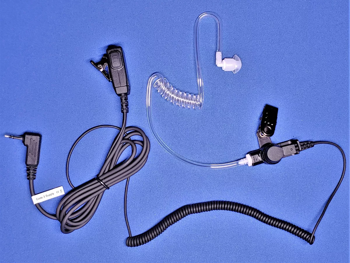 Motorola 1518 Compatible Surveillance Headset with Push To Talk Microphone Talk
