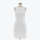 LIKELY Guipure Lace Dress Size 0 White Bridal Crochet Mini Sleeveless Sheath