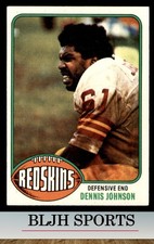 1976 Topps #523 Dennis Johnson Washington Redskins RC (1B8)