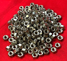 UNBRANDED 6MM FINISHED HEX NUTS STAINLESS STEEL  LOT OF 225 