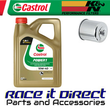 Service Kit for Kawasaki ZX6-R 600 Ninja 2007-2008 Chrome Castrol & K&N