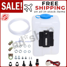 Universal Windshield Washer Pump Reservoir Kit Fluid Reservoir Tank Bottle W Pu