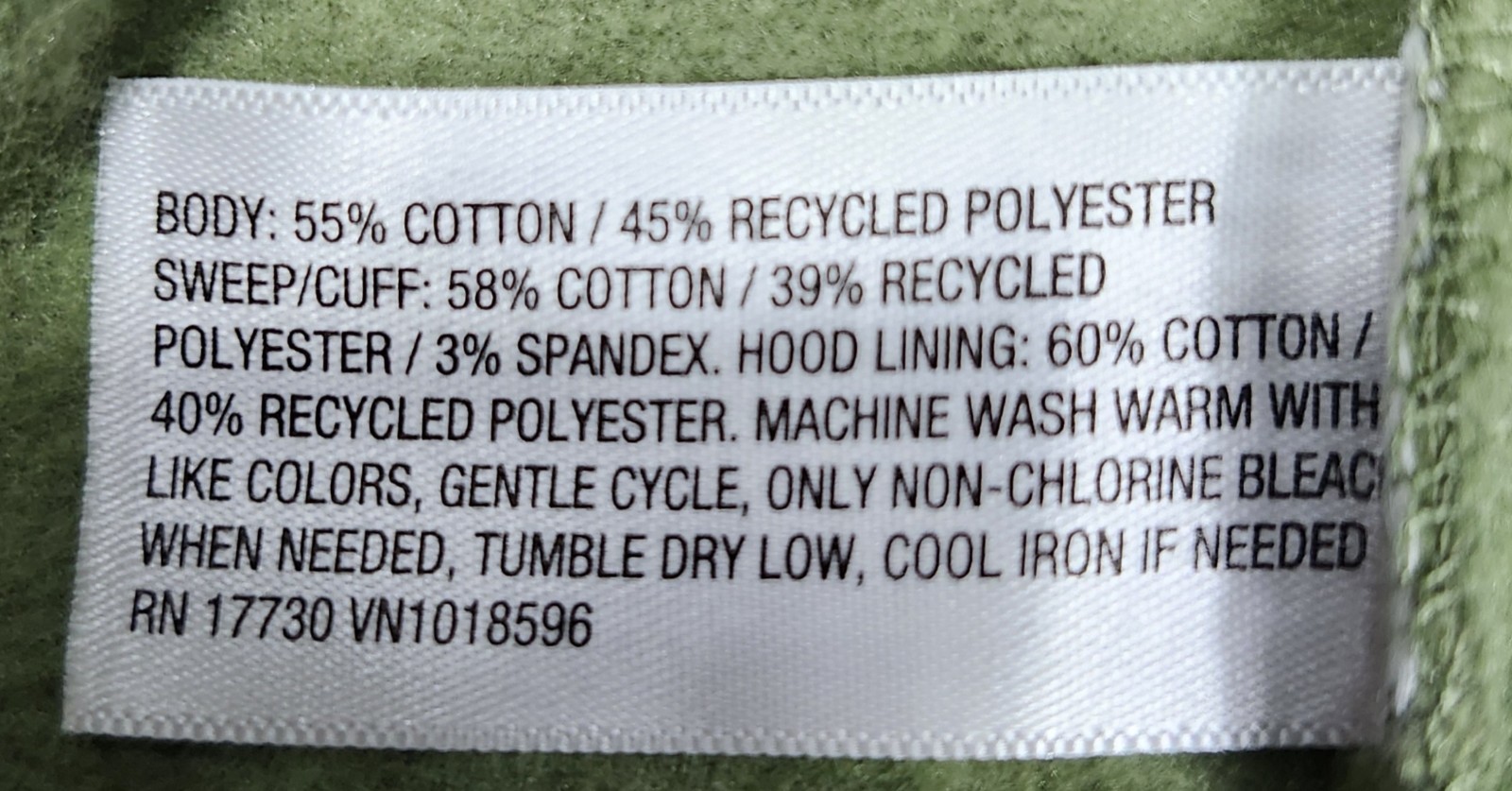 Men's Hoodie L Green Goodfellow Zip Up Soft Fleece Standard Fit Sweatshirt