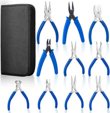 Jewelry Pliers Set of 10 Steel Craft Wire Wrapping Bending Jewelry Making Tool