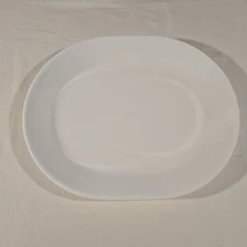 Corelle Corning Ware Winter Frost White Serving /Meat Platter 12 1/4"x 10"
