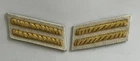 US Civil War Confederate Staff or Engineers 1st Lieutenant bullion rank badges