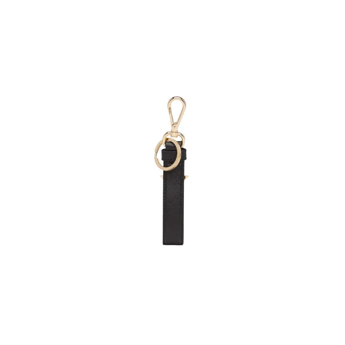 ★Prada Saffiano Triangle Logo Keyring Black★ 213476616_black_in.jpg?ts=