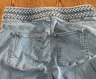 DEREK LAM 10 Crosby Flare Denim Blue Jeans Size 32 High Rise Braided Waist USA — photo 4