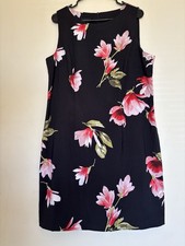 Alyx Women  s Sheath Dress Size 18 Floral Sleeveless Knee Length Career Workwear
