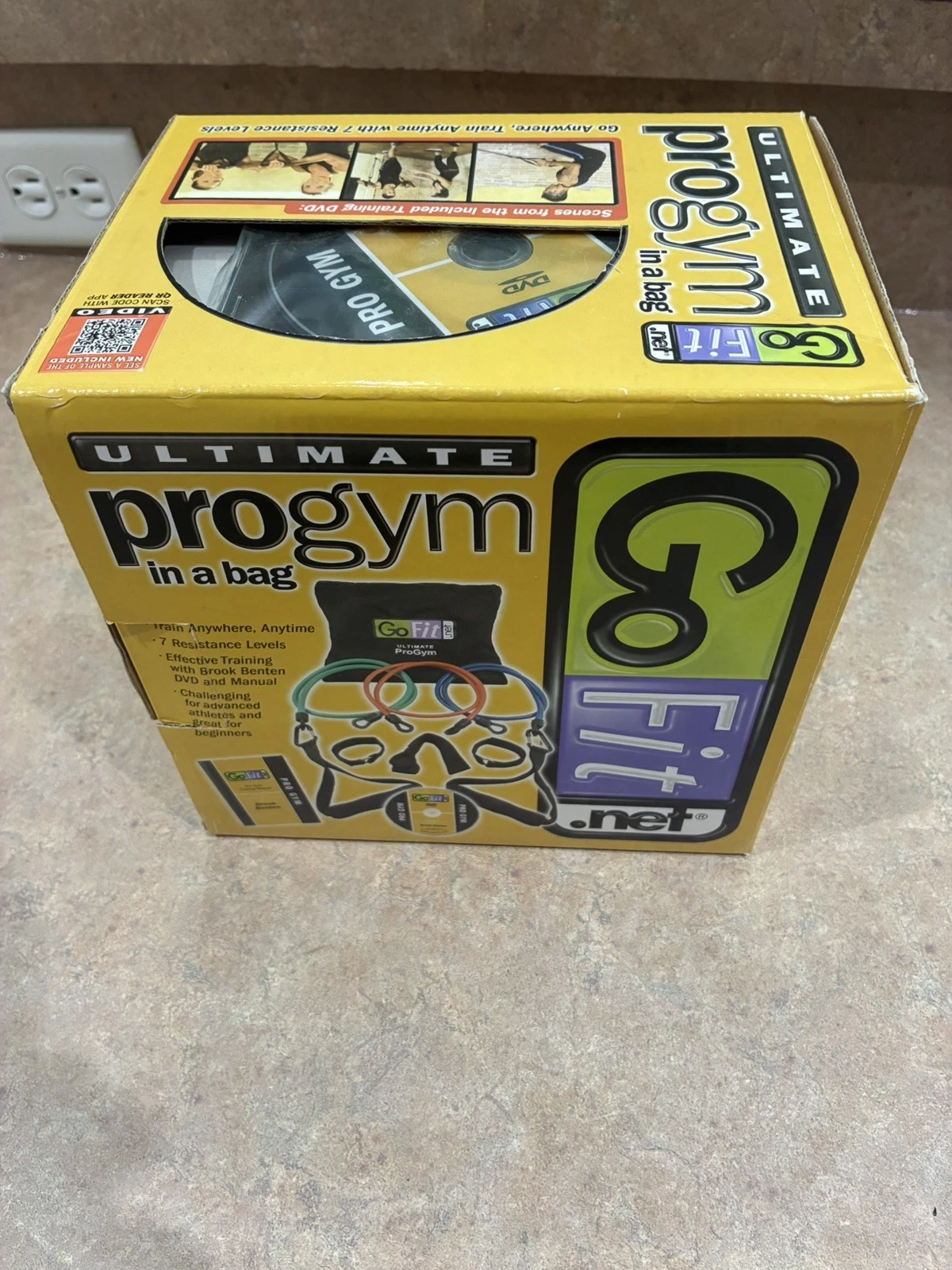 Ultimate ProGym In A Bag Go Fit At Home Gym Resistance Bands DVD Manual
