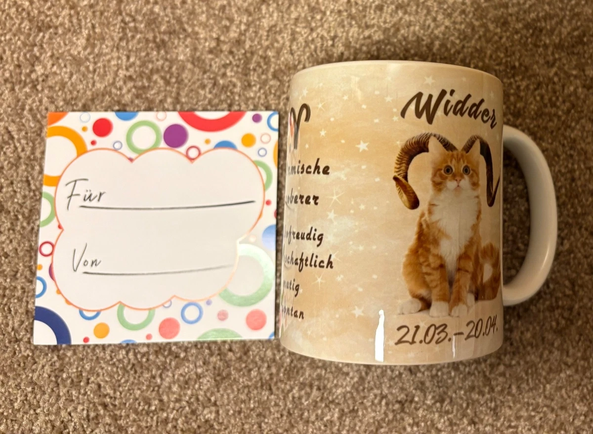 Kaffeebecher Sternzeichen Widder Tasse Horoskop