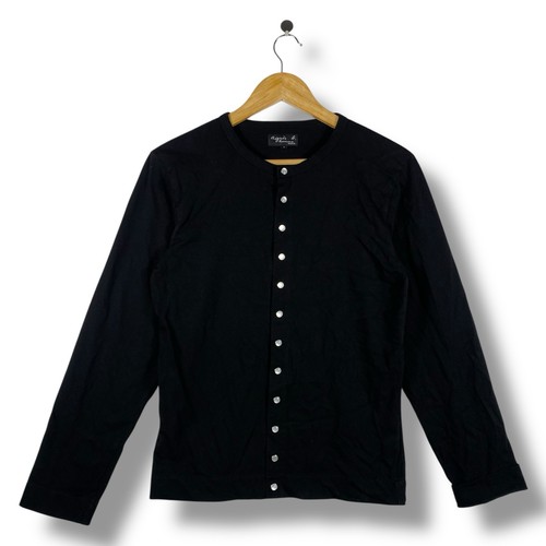 Agnès b., Vintage 90's AGNES B. Homme Paris Snap Button Women Jacket Sweater