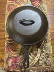 Lodge # 8 3 Notch Vintage Cast Iron Chicken Fryer 10-1/4 diameter With Lid