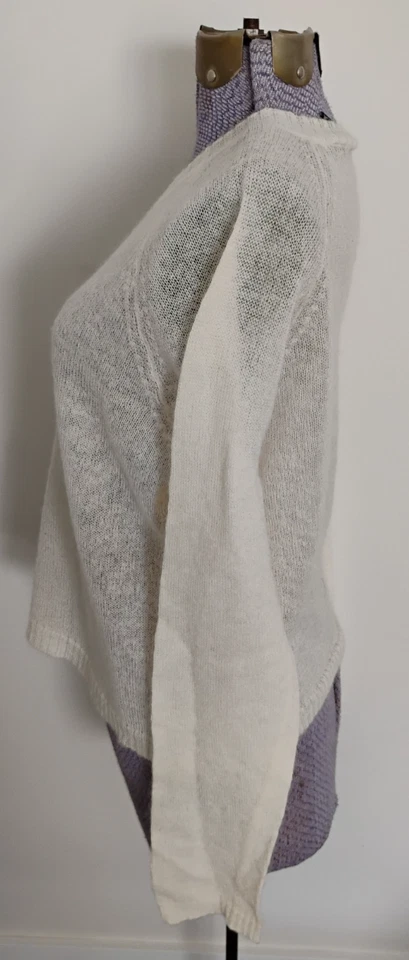 Suéter De Colección Años 90 The Limited Mohair VER A Través Peso Pluma M/L Grunge Y2K Foto 4 de 4