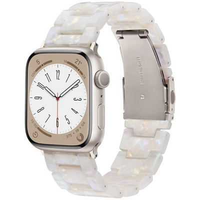 V-MORO Resin Strap Band White for Apple Watch Series 7 8 9 10 11