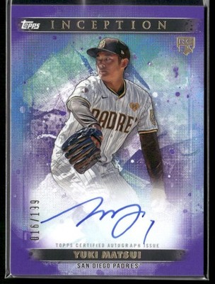 2024 Topps Inception - Yuki Matsui Auto #BRES-YM Purple /199
