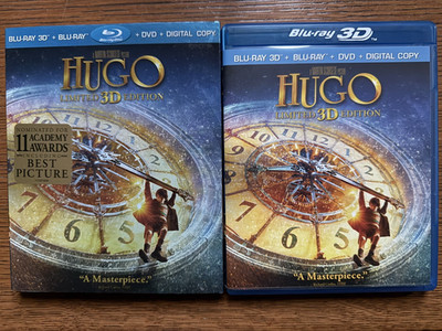 HUGO 3D (Blu-ray 3D, Slipcover, Limited 3D Edition) w/FAST, FREE SHIPPING!!!