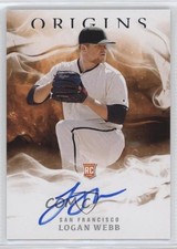2020 Panini Chronicles Origins Signatures Logan Webb #26 Auto 0it8