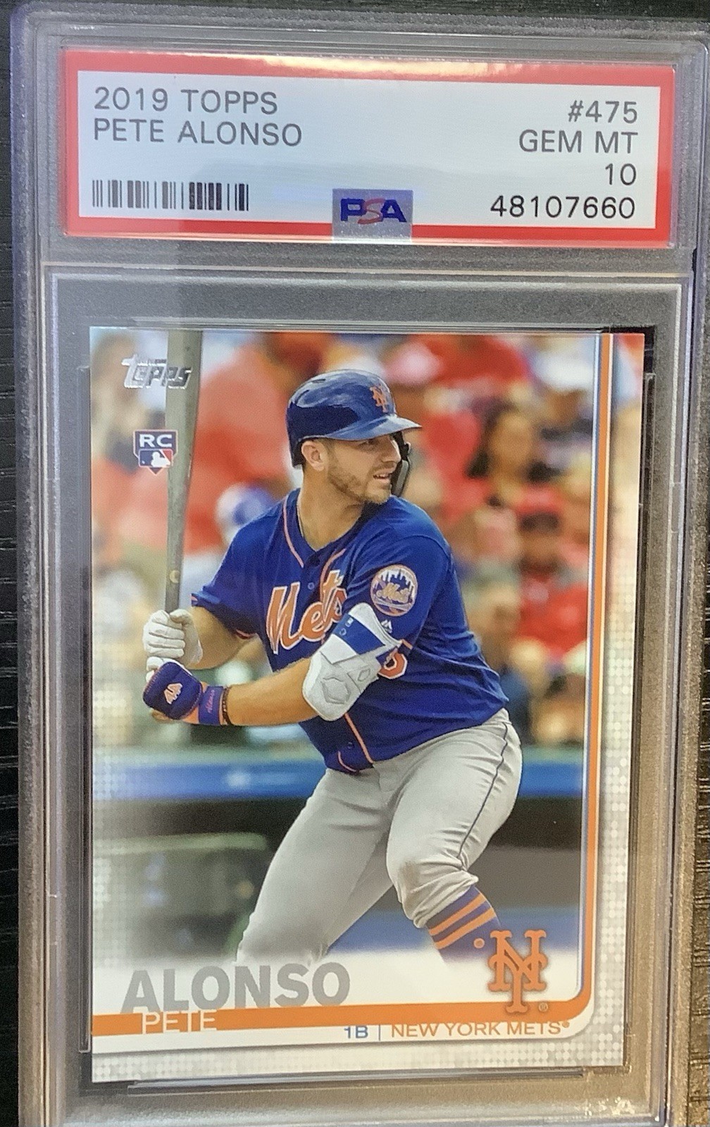 2019 TOPPS CHROME PETE ALONSO #204 (RC) PSA 10 GEM MINT ROOKIE CARD
