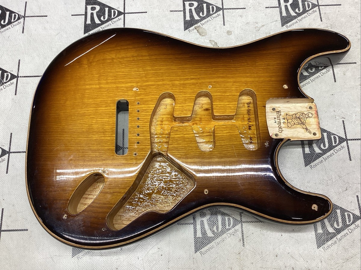 Warmoth Strat Electric Guitar Body Ash Chambered | eBay