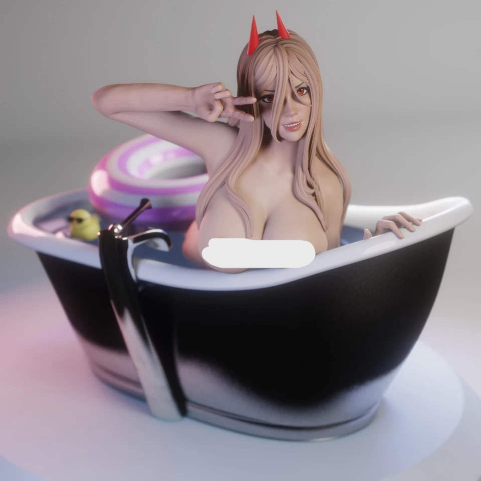 Power NSFW - Chainsaw Man figure resina dipinta a mano consegna 30 - 90 g - Immagine 4 di 4