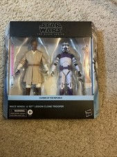 Star Wars Black Series Mace Windu & 187th Legion Clone Trooper 2-Pack Exclusive