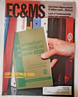 EC&MS Magazine Feb 1977 Canadian Electrical Code Issue Electrical Trade (CAN)