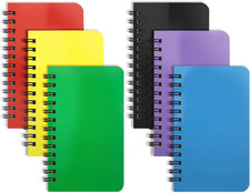 6 Pack Small Spiral Notebook Pocket Notebook 3x5 Spiral Notepads With Lined Page